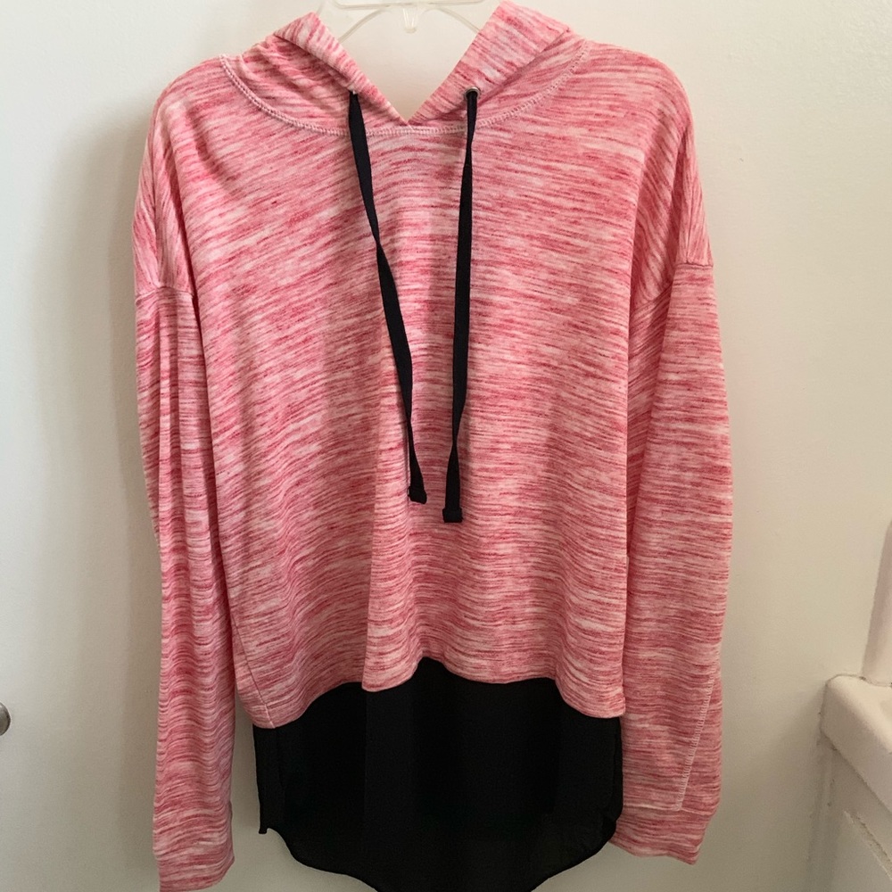 a.n.a. | Pink and Black Thin Hoodie